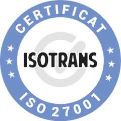 Certificat ISO 27001 emis de Isotrans
